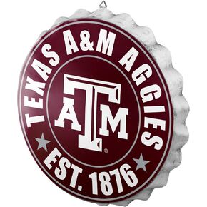 foco NCAA Team Logo Metal Bottle Cap Hanging Wall Sign