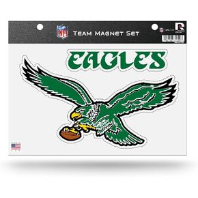 Rico Industries NFL Philadelphia Eagles Team Magnet Set 8.5" x 11" - Home Décor - Regrigerator, Office, Kitchen