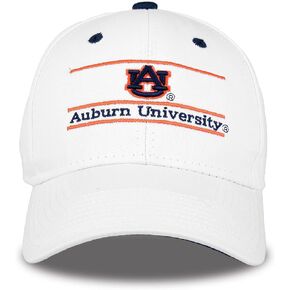 NCAA Auburn Tigers Unisex NCAA The Game bar Design Hat, White, Adjustable
