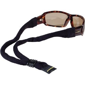 Croakies Cotton Suiters Eyewear Retainer, Black, 14 Inch x 1/2 Inch