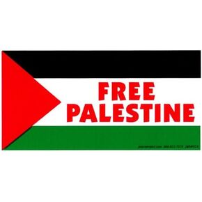 "Free Palestine" – Bumper Sticker/Decal (5.75" X 3")