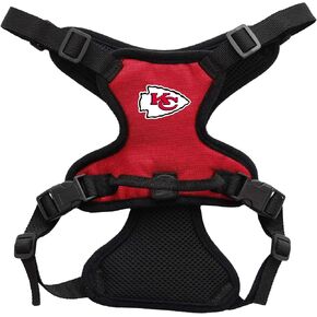 Littlearth Unisex-Adult NFL Kansas City Chiefs Front Clip Pet Harness, Team Color, X-Small