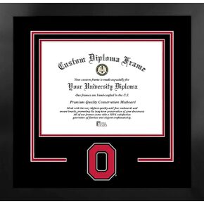 Campus Images NCAA Unisex Spirit Diploma Manhattan Black Frame with Bonus Lithograph (Value Savings $59)