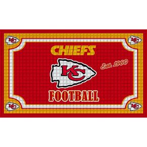 Team Sports America NFL Denver Broncos Embossed Outdoor-Safe Mat - 30" W x 18" H Durable Non Slip Floormat for Football Fans