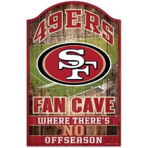 San Francisco 49ers Fan Cave Wood Sign in Kuwait