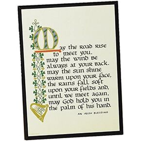 Abbey Gift May the Road Rise Plaque, 5.63 x 7.63" - 56597U , Black