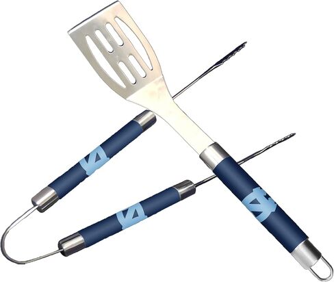 مجموعة أدوات الشواء المكونة من قطعتين من Northwest NCAA North Carolina Tar Heels للجنسين، مقاس واحد، ألوان الفريق in Kuwait