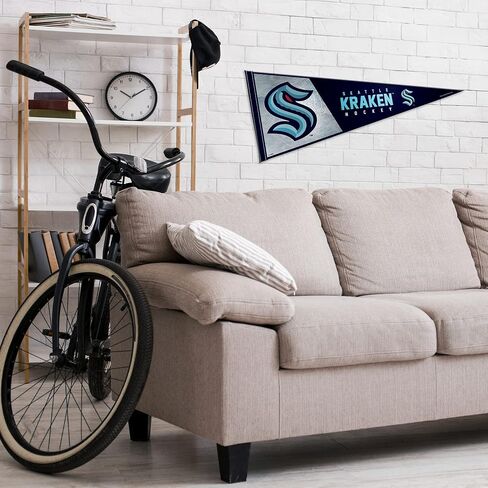 راية ديكور حائط من اللباد مقاس 30.48 سم × 76.2 سم من Rico Industries NHL Hockey - رائعة للمنزل/غرفة النوم/ديكور كهف الرجل in Kuwait
