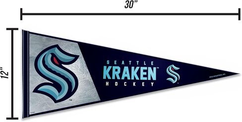 راية ديكور حائط من اللباد مقاس 30.48 سم × 76.2 سم من Rico Industries NHL Hockey - رائعة للمنزل/غرفة النوم/ديكور كهف الرجل in Kuwait