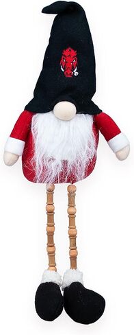 Hanna's Handiworks Collegiate Plush Gnome Sitter with Beaded Dangle Legs Dorm Decoration- Ideal Gift for Students/Graduation/Alumni - Show Your NCAA Team Spirit in Saudi Arabia