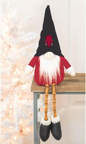 Hanna's Handiworks Collegiate Plush Gnome Sitter with Beaded Dangle Legs Dorm Decoration- Ideal Gift for Students/Graduation/Alumni - Show Your NCAA Team Spirit in Saudi Arabia