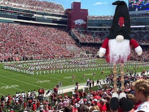 Hanna's Handiworks Collegiate Plush Gnome Sitter with Beaded Dangle Legs Dorm Decoration- Ideal Gift for Students/Graduation/Alumni - Show Your NCAA Team Spirit in Saudi Arabia