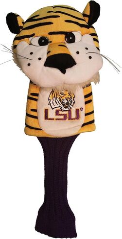 غطاء رأس Team Golf NCAA Mascot Golf Club، يناسب معظم السائقين ذوي الحجم الكبير، جورب طويل للغاية لحماية العمود، منتج مرخص رسميًا in Kuwait