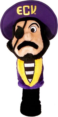 غطاء رأس Team Golf NCAA Mascot Golf Club، يناسب معظم السائقين ذوي الحجم الكبير، جورب طويل للغاية لحماية العمود، منتج مرخص رسميًا in Kuwait