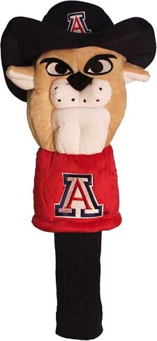 غطاء رأس Team Golf NCAA Mascot Golf Club، يناسب معظم السائقين ذوي الحجم الكبير، جورب طويل للغاية لحماية العمود، منتج مرخص رسميًا in Kuwait