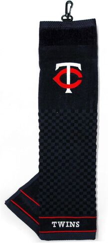 Team Golf MLB Embroidered Golf Towel, Checkered Scrubber Design, Embroidered Logo in Kuwait