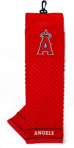 Team Golf MLB Embroidered Golf Towel, Checkered Scrubber Design, Embroidered Logo in Kuwait