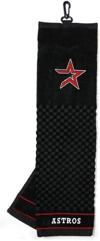 Team Golf MLB Embroidered Golf Towel, Checkered Scrubber Design, Embroidered Logo in Kuwait