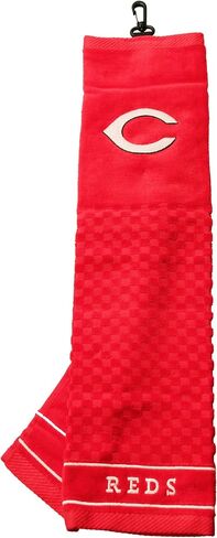 Team Golf MLB Embroidered Golf Towel, Checkered Scrubber Design, Embroidered Logo in Kuwait