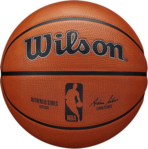 WILSON NBA Authentic Series Basketball - Outdoor, Size 6 - 28.5",Brown in Saudi Arabia