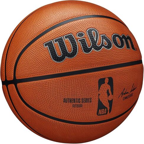 WILSON NBA Authentic Series Basketball - Outdoor, Size 6 - 28.5",Brown in Saudi Arabia