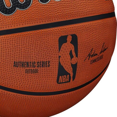 WILSON NBA Authentic Series Basketball - Outdoor, Size 6 - 28.5",Brown in Saudi Arabia