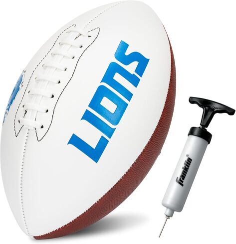 Franklin Sports NFL Autograph Football - Official Size White Panel Souvenir Football for Autographs + Signatures - NFL Team Fan Shop Memorabilia Football for Display in Saudi Arabia