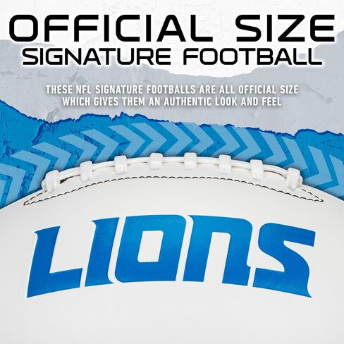 Franklin Sports NFL Autograph Football - Official Size White Panel Souvenir Football for Autographs + Signatures - NFL Team Fan Shop Memorabilia Football for Display in Saudi Arabia