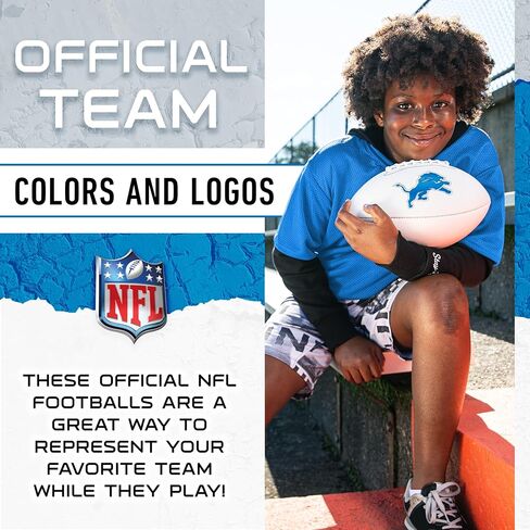 Franklin Sports NFL Autograph Football - Official Size White Panel Souvenir Football for Autographs + Signatures - NFL Team Fan Shop Memorabilia Football for Display in Saudi Arabia