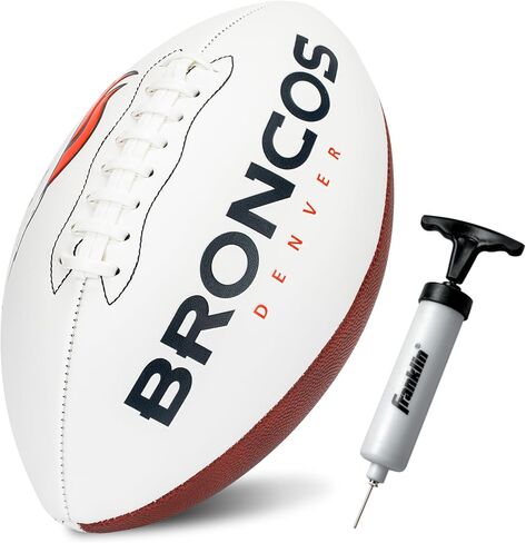 Franklin Sports NFL Autograph Football - Official Size White Panel Souvenir Football for Autographs + Signatures - NFL Team Fan Shop Memorabilia Football for Display in Saudi Arabia