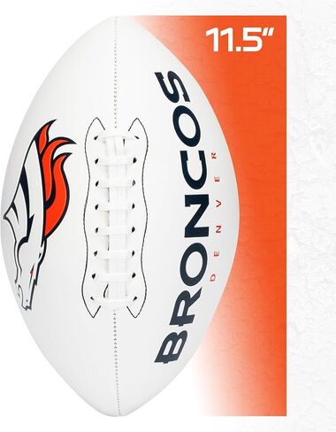 Franklin Sports NFL Autograph Football - Official Size White Panel Souvenir Football for Autographs + Signatures - NFL Team Fan Shop Memorabilia Football for Display in Saudi Arabia