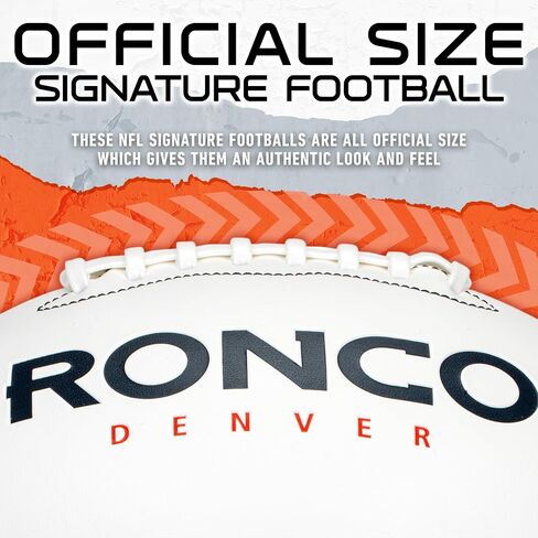 Franklin Sports NFL Autograph Football - Official Size White Panel Souvenir Football for Autographs + Signatures - NFL Team Fan Shop Memorabilia Football for Display in Saudi Arabia