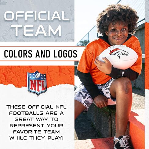 Franklin Sports NFL Autograph Football - Official Size White Panel Souvenir Football for Autographs + Signatures - NFL Team Fan Shop Memorabilia Football for Display in Saudi Arabia