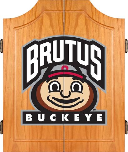 NCAA Ohio State University Wood Dart Cabinet Set in Saudi Arabia