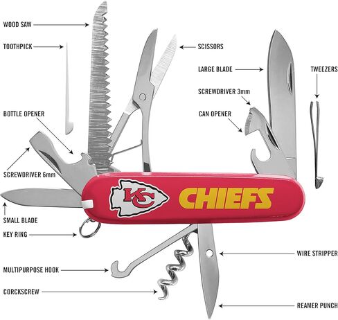 أداة الجيب الكلاسيكية المتعددة من سبورتس فولت NFL كانساس سيتي تشيفز in Kuwait