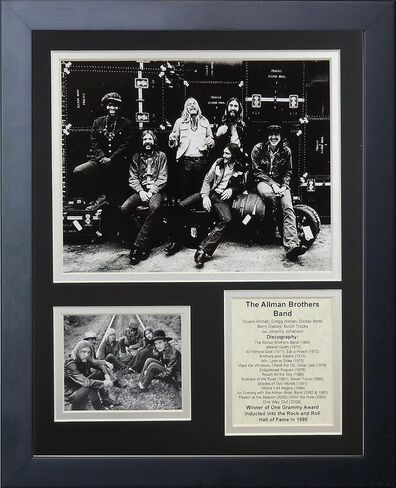 Legends Never Die The Allman Brothers Band Framed Photo Collage, 11 by 14-Inch in Saudi Arabia