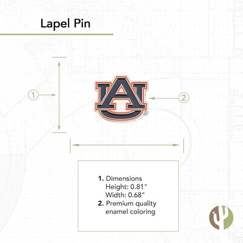 دبابيس طية صدر السترة من جامعة أوبورن شعار جامعة نمور الحرب النسر مصنوعة من المعدن (دبوس A) in Kuwait