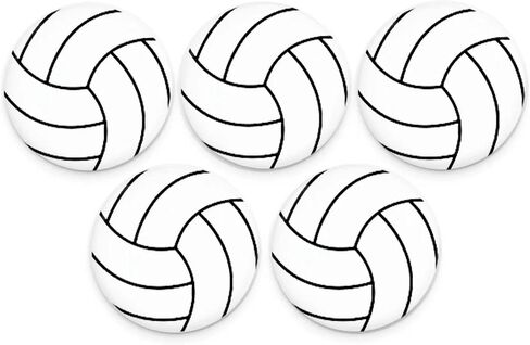 40 Pack 2 Inch Volleyball Pinkback Buttons Pins for Volleyball Player Team Gifts, Volleyball Party Favors, Student Reward in Kuwait