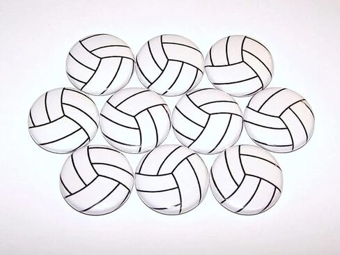 40 Pack 2 Inch Volleyball Pinkback Buttons Pins for Volleyball Player Team Gifts, Volleyball Party Favors, Student Reward in Kuwait