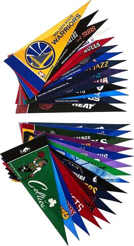 NBA Industries NBA Mini Pennant Set, Small, Black in Saudi Arabia