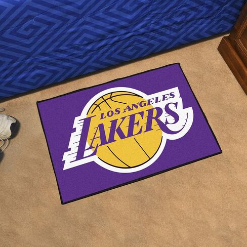 FANMATS - 11911 NBA Los Angeles Lakers Nylon Face Starter Rug 19"x30" in Saudi Arabia