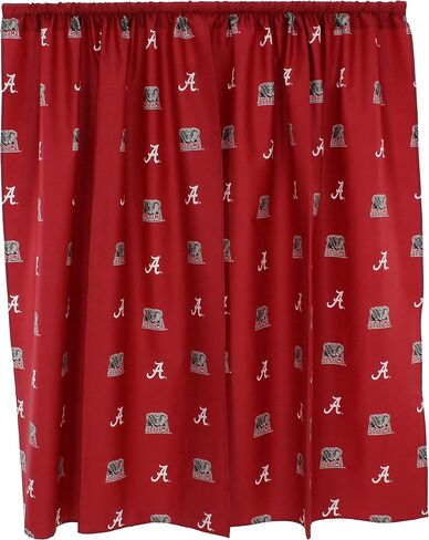 College Covers Everything Comfy Alabama Crimson Tide Curtain Panel Set, 2 Panels, 2 Matching Tie Backs, 42 inches Wide by 84 inches Long in Saudi Arabia