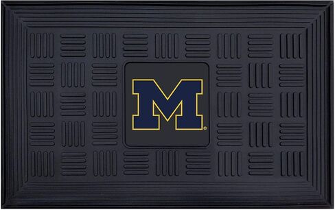FANMATS - 11365 NCAA University of Michigan Wolverines Vinyl Door Mat 19"x30" in Kuwait