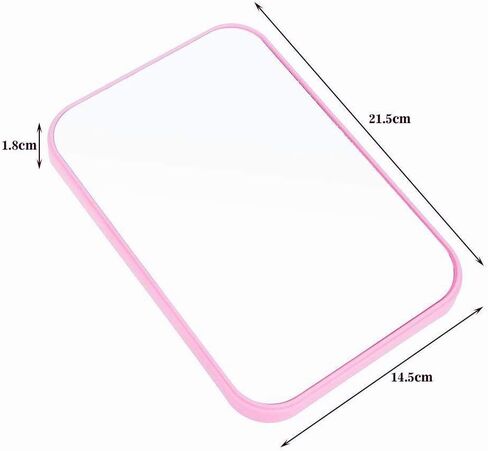 مكياج XPXKJ للطاولة، مرآة مكياج قابلة للطي لسطح المكتب، مرآة ديكور غرفة كوكيت (طي مربع، وردي) in Kuwait