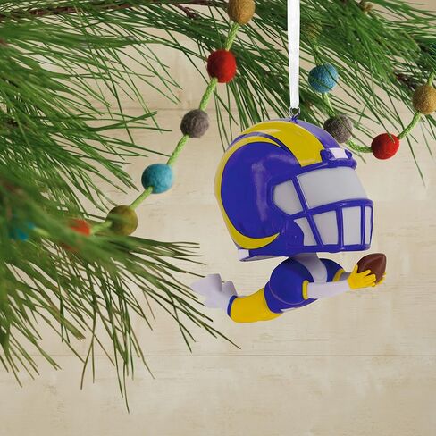 زينة عيد الميلاد من Hallmark NFL Los Angeles Rams Bouncing Buddy in Saudi Arabia