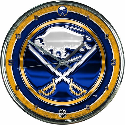 NHL Chrome Clock, 12" x 12" in Saudi Arabia
