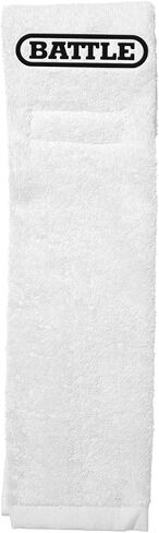 Battle Sports Football Towel- Quick-Drying Quarterback Towel, 100% Cotton and Machine Washable, Hook and Loop Closure System Attaches to All Belts in Saudi Arabia