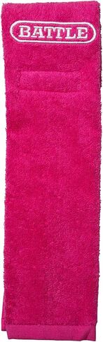 Battle Sports Football Towel- Quick-Drying Quarterback Towel, 100% Cotton and Machine Washable, Hook and Loop Closure System Attaches to All Belts in Saudi Arabia