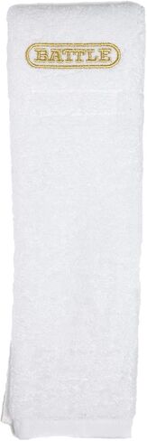 Battle Sports Football Towel- Quick-Drying Quarterback Towel, 100% Cotton and Machine Washable, Hook and Loop Closure System Attaches to All Belts in Saudi Arabia