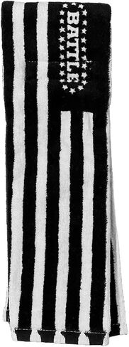 Battle Sports Football Towel- Quick-Drying Quarterback Towel, 100% Cotton and Machine Washable, Hook and Loop Closure System Attaches to All Belts in Saudi Arabia
